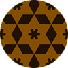Moroccan Brown Stars And Diamond
